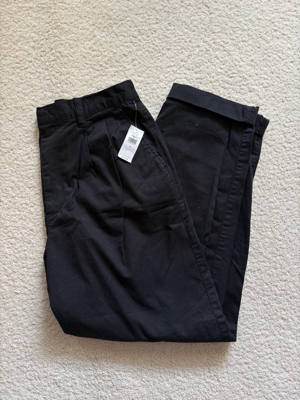 Black high rise pants